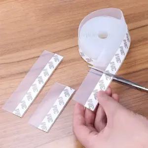 35mm 5m 외풍차단 실리콘문풍지 창문바람막이 문틈막이 창틀 방문틈새 현관문 방풍지테이프 투명