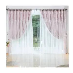 지나송 암막 커튼 봉 웨딩스타일 아이비 특대형 핑크 BNA