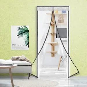 (상품색상 보급형자석방풍막 100x210)현관방풍비닐 보급형 자석방풍막(100x210)방문바람막이 바람 한파대비