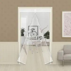 (상품색상 방풍비닐현관용 120x210cm)현관용(120x210cm) 방풍막 외풍차단 보온 바람막이 현관문 바람 방풍