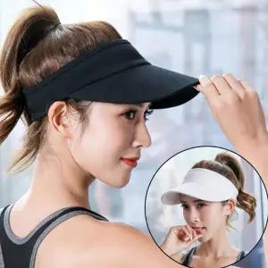 테니스모자 자외선 차단 스포츠 러닝 면 와이드 무지 썬캡 햇빛 가리개 모자 썬바이저 선캡