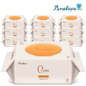 [온누리상품] [페넬로페] 0퍼센트 오렌지 캡형 70매10팩