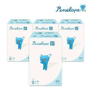 [온누리상품] [페넬로페] 씬씬씬 플러스 밴드 기저귀 소형 58매4팩