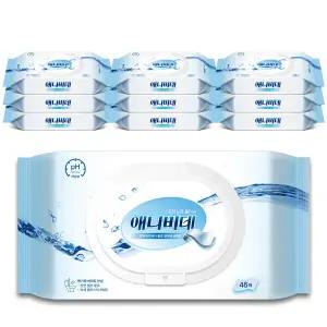 [온누리상품] [페넬로페] 애니비데 비데 물티슈 캡형 46매10팩