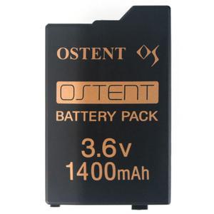 소니 PSP 2000/3000 PSP-S280 콘솔 비디오 게임용 OSTENT Real 1400mAh 3.6V 리튬 이온 폴리머 충전식 배터리 팩 교체 업그레이드 버전