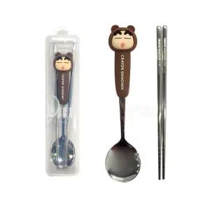 짱구는 못말려 곰 입체 스푼 젓가락 케이스 세트