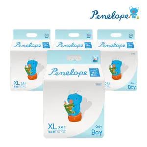 [온누리상품] [페넬로페] 씬씬씬 플러스 팬티 기저귀 특대 남아 28매4팩