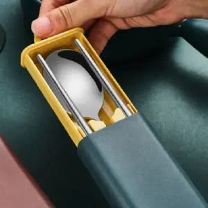 무소음수저통 휴대용수저세트