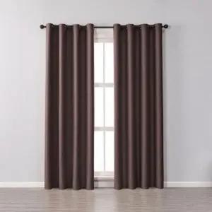 [하프클럽/셀러허브]미드나잇 아일릿 암막커튼 2장 커튼끈 복층 긴창 안방