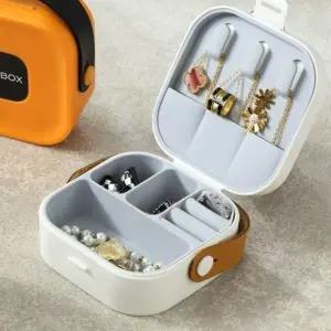 ( )휴대용 쥬얼리 보관함 미니 보석함 악세사리 수납 주얼리함 반지함 귀걸이 정리