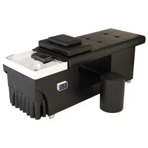 헤어샵 샴푸대 관리 침대 염색 두피 블랙 샴푸의자 머리카락