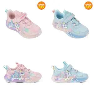 [다이노솔즈](대구신세계) DINOSOLES 26년 S/S 신상 LED 레인보우 유니콘 키즈 DNYCG1TSRU11 공룡 운동화