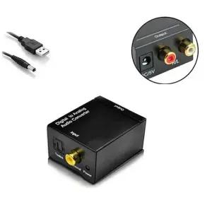 오디오 광 컨버터 옵티컬 디지털 to 아날로그 RCA변환