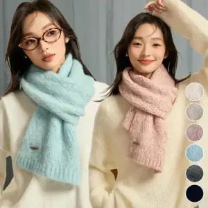 [신상오픈런]여성용 알파카 혼합 니트 머플러 및 목도리 (42240461)