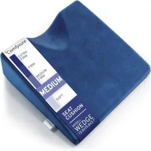 사무용 의자 쿠션 및 카시트 쿠션용 컴피슈어 웨지 베개 - 트럭 시트 게이밍 의자용 중형 메모리 폼 패드