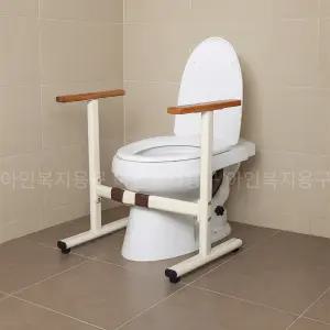 복지용구 변기안전손잡이 화장실 낙상방지 벽부 장애인 시공 벽