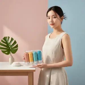 여행용 용기 실리콘 공병 수영장 목욕 샴푸 바디워시 휴대용 리필통 4p