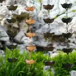 한옥 빗물받이 부처님 하수구 선홈통 장식 펜션 카페 배수 레인체인 구리 인테리어