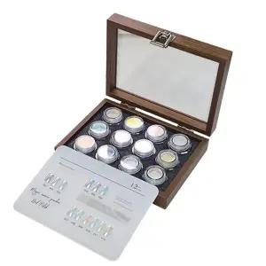 네일아트 맑고 투명한 머메이드 미러파우더 12종 세트