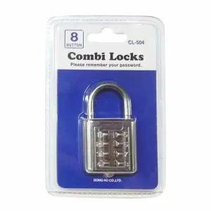 콤비락 버튼자물쇠8번(CL-504)버튼다이얼 사물함열쇠