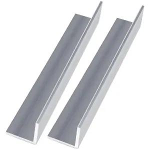 13인치 알루미늄 앵글 2x2인치 2인치 너비 x 3/16인치 두께 6063 합금 90도 각도 압출 시공용 T5 온도