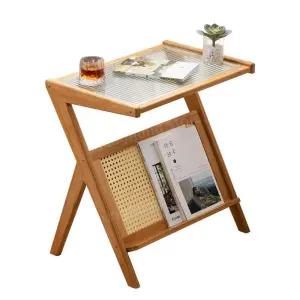 랙 미니멀리즘 테이블 모던심플 투명 모던 매거진