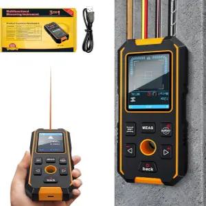 SHGMEET 스터드 파인더 벽 스캐너 - 거리 측정기 및 디지털 레벨 5 in 1 충전식 다기능 감지기