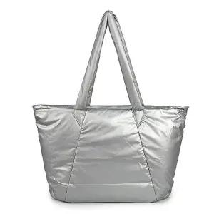 [다잇템] 여자 스페이스룩 은색 패딩숄더백 기저귀 FW 가방_19624082_588872