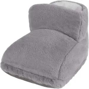 남성용 전기 온열 발난로 여성용 퍼지 두꺼운 플러시 겨울 USB 충전식 발목 신발