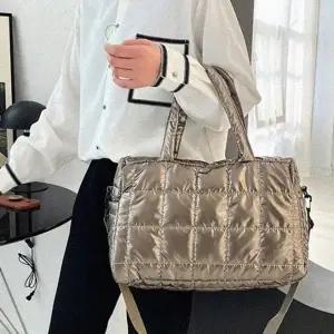 [다잇템] 여자 누빔 2WAY 빅백 크로스 휘뚜루 패딩 숄더백_19624062_588872