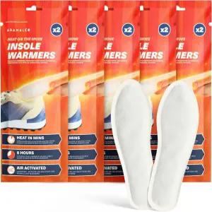브램블 인솔 풋 워머 5/15/30 신발 - 최대 10시간의 열 천연 무취 공기 활성화