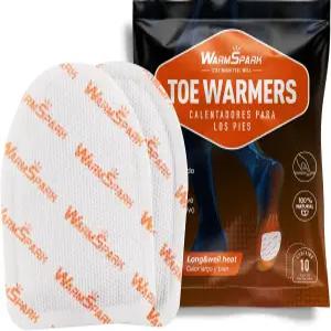 웜스파크 발가락 워머 - 80 카운트 최대 10시간의 온열 발 공기 활성화 일회용