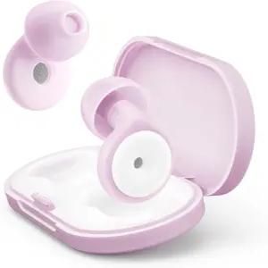 수면 소음 감소용 이어플러그 청력 보호용 30dB 콘서트 케이스에 집중할 수 있는 4쌍의 이어팁 실리콘