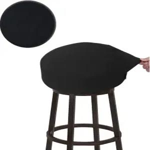 BUYUE 바 스툴 커버 고급 원단 다이아.12-14 원형 주름 방지 신축성 세탁 가능 자카드 방진 시트 슬립