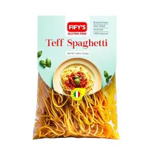 FIFY의 텐 프리 테프 스파게티 파스타 - 고대 곡물 테프와 쌀가루가 들어간 천연 영양소가 풍부한