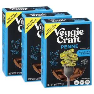 채식주의자 농장 펜 파스타 - 새로운 더 나은 맛 저탄수화물 단백질 완두콩과 애호박을 곁들인 렌틸콩