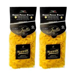 산니티 바이 이롤로 텐 프리 메즈 페네 리가테 파스타 17.6온스 ？ 정통 이탈리아 제품 [2팩]