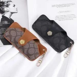 꽃무늬 안경 케이스 선글라스 가죽 파우치 안경집