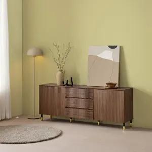 보루네오 갤러리 템바보드 1800 서랍+양문도어 수납거실장 AX446