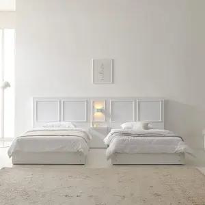 보루네오 하임힐 호텔식 수납침대 SS LED협탁1개 (본넬매트) DB4018