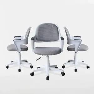 보루네오 비비드 화이트바디 솔로몬책상의자 CB5118