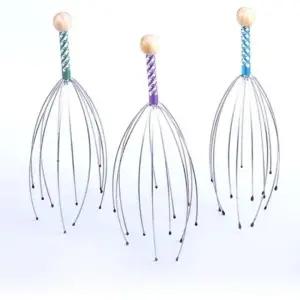 ( )간단하고 편리한 헤어 머리 두피 건강 케어 지압 마사지기 휴대용 두피마사지