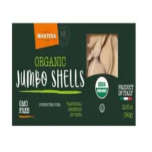 만토바 점보 쉘 파스타 12온스 박스(2팩) 비-GMO 이탈리아 제품 듀럼 밀 세몰리나로 만들어 스터핑에