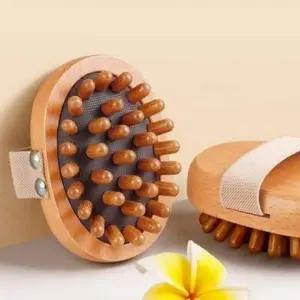 (단품 브러쉬마사지기(3057))솔 빗 피로 두피케어 브러쉬 마사지기 괄사 원목