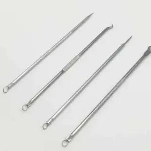 ( )여드름짜는도구 코피지제거기 피지압출기 블랙헤드압출 얼굴 코 피지제거기 4종 세트