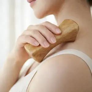 ( )캄바디 우드 괄사 마사지기 목 어깨 셀프 마사지