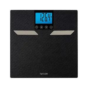 테일러 디지털 유리 체성분 척도 - 체지방 수분 근육 및 뼈 질량 BMI 측정 12 사용자 인식 440파운드 용량