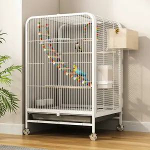 새장 대형 아크릴 앵무새 케이지 날림장 놀이터 철제