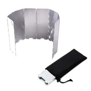 (선택 알루미늄버너바람막이)야외 캠핑 낚시 접이식 알루미늄 가스버나 바람막이