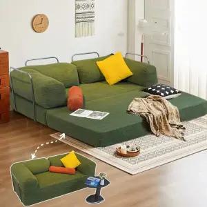 다용도 패브릭 좁은공간 소파겸 원룸 소파 2인 좌식 3인 모듈 1인 접이식 침